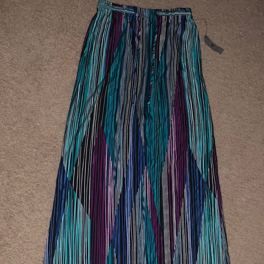 Multi Print Maxi Skirt